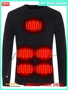MYI Heated Sweatshirt USB Carbon Fiber Pullover Crewneck Sweater